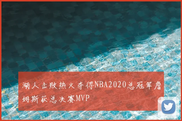 湖人击败热火夺得NBA2020总冠军詹姆斯获总决赛MVP