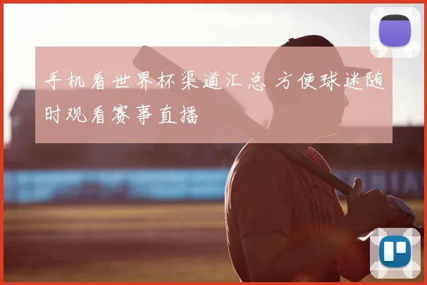 手机看世界杯渠道汇总 方便球迷随时观看赛事直播